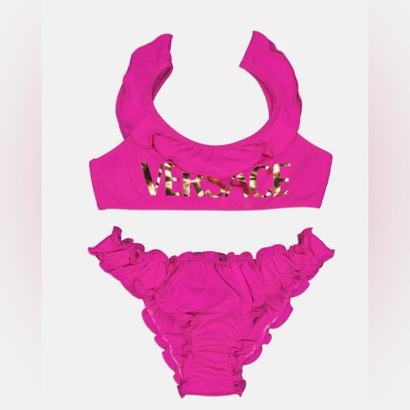New VERSACE Wonens Pink Gold
Logo bikini Size 14A - Picture 2 of 8